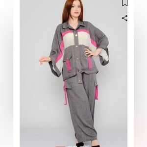 Mianotte Casual Jackets and Pants Grey Beige